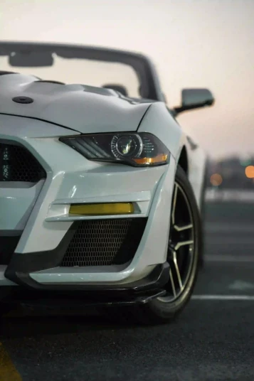 Ford Mustang EcoBoost Convertible 2022 WHITE RENTAL IN DUBAI - undefined